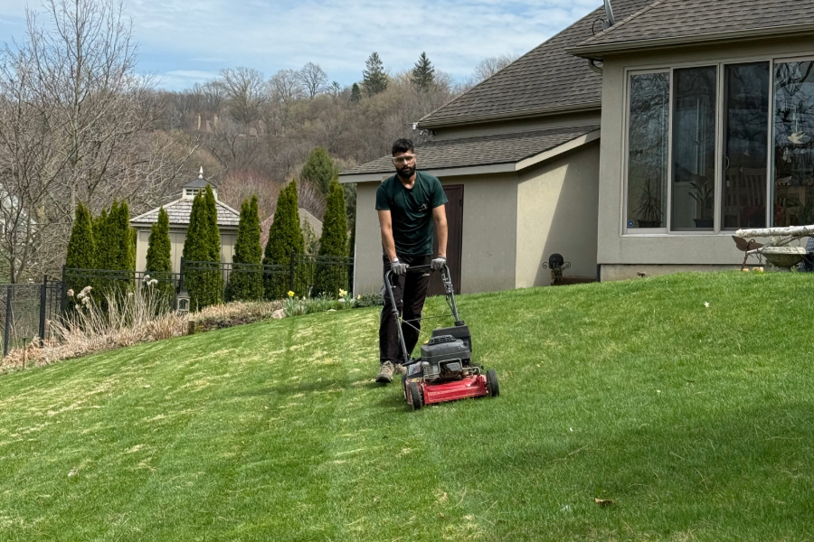 Taaj Lawn Care Employee